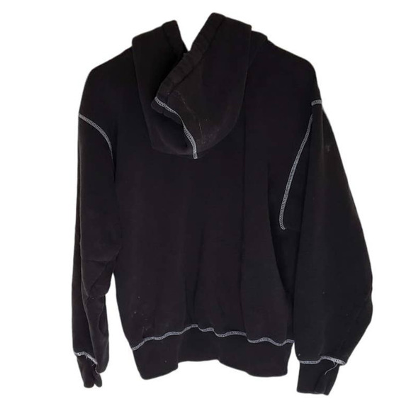 St Paul Saints Medium Black Heavyweight Hooded Pull Over Sweatshirt - Picture 2 of 6
